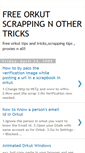 Mobile Screenshot of free-orkut-tricks.blogspot.com