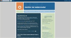 Desktop Screenshot of mentormewatercooler.blogspot.com