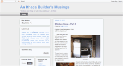 Desktop Screenshot of ithacabuildermusings.blogspot.com