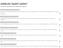 Tablet Screenshot of modeling-talent-agency.blogspot.com