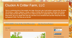 Desktop Screenshot of cluckinacritterfarm.blogspot.com