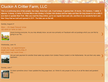 Tablet Screenshot of cluckinacritterfarm.blogspot.com