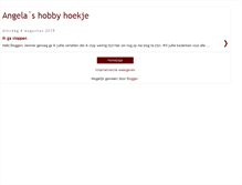Tablet Screenshot of angela-angelahobbyhoekje.blogspot.com