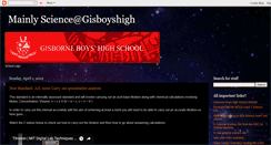 Desktop Screenshot of mainlyscience-gisboyshigh.blogspot.com