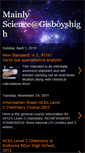 Mobile Screenshot of mainlyscience-gisboyshigh.blogspot.com