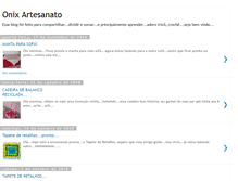Tablet Screenshot of onixartesanato.blogspot.com