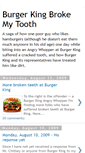 Mobile Screenshot of burgerkingbrokemytooth.blogspot.com