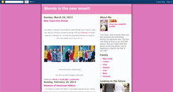 Desktop Screenshot of blondeisthenewsmart.blogspot.com
