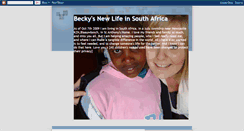 Desktop Screenshot of beckyinsouthafrica.blogspot.com