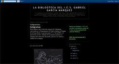 Desktop Screenshot of bibliotecagarciamarquez.blogspot.com