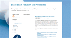 Desktop Screenshot of board-exam-result-ph.blogspot.com