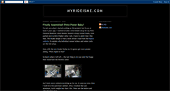 Desktop Screenshot of myrideisme.blogspot.com