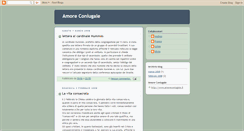 Desktop Screenshot of amoreconiugale.blogspot.com