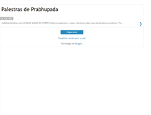 Tablet Screenshot of palestras-de-prabhupada.blogspot.com