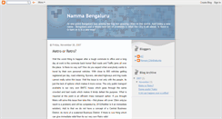 Desktop Screenshot of namma-bangalore.blogspot.com