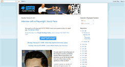 Desktop Screenshot of playwrightsfoundation.blogspot.com