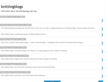 Tablet Screenshot of knittingblogs.blogspot.com