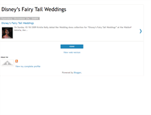 Tablet Screenshot of disneysfairytailweddings.blogspot.com