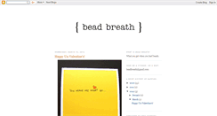 Desktop Screenshot of beadbreath.blogspot.com