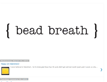 Tablet Screenshot of beadbreath.blogspot.com