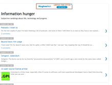 Tablet Screenshot of informationhunger.blogspot.com