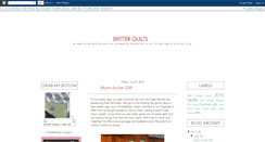 Desktop Screenshot of britterquilts.blogspot.com