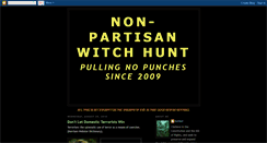 Desktop Screenshot of nonpartisanwitchhunt.blogspot.com