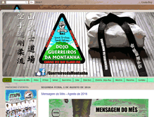 Tablet Screenshot of dojoguerreirosdamontanha.blogspot.com