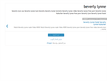 Tablet Screenshot of beverlylynnenudevideojk.blogspot.com