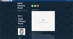 Desktop Screenshot of girlylibrarynerd.blogspot.com