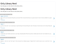 Tablet Screenshot of girlylibrarynerd.blogspot.com