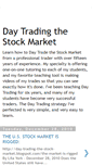 Mobile Screenshot of day-trading-the-stock-market.blogspot.com