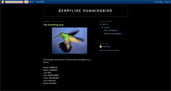 Desktop Screenshot of berrylinehummingbird.blogspot.com