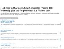 Tablet Screenshot of jobs-in-pharmaceutical.blogspot.com