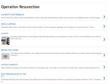 Tablet Screenshot of operationresurection.blogspot.com