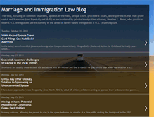 Tablet Screenshot of marriage-and-immigrationlaw.blogspot.com