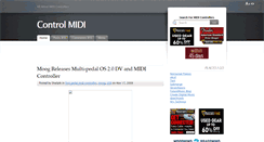 Desktop Screenshot of controlmidi.blogspot.com