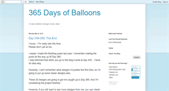Desktop Screenshot of 365daysofballoons.blogspot.com