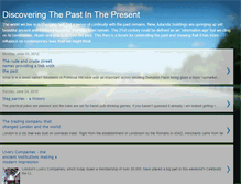 Tablet Screenshot of discoveringthepastinthepresent.blogspot.com