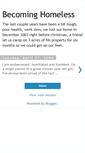 Mobile Screenshot of becominghomeless.blogspot.com