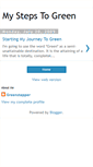 Mobile Screenshot of mystepstogreen.blogspot.com