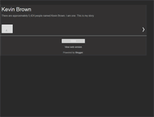 Tablet Screenshot of kevinraybrown.blogspot.com