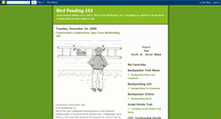 Desktop Screenshot of birdfeeding101.blogspot.com
