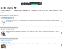Tablet Screenshot of birdfeeding101.blogspot.com