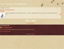 Tablet Screenshot of flinthilloneharvest.blogspot.com