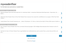 Tablet Screenshot of mywoodenfloor.blogspot.com