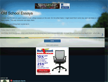 Tablet Screenshot of myoldschoolessays.blogspot.com