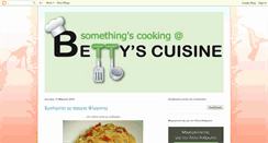 Desktop Screenshot of bettyscuisine.blogspot.com