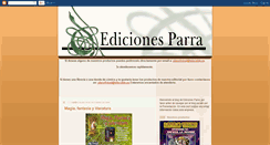 Desktop Screenshot of ediciones-parra.blogspot.com