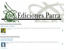 Tablet Screenshot of ediciones-parra.blogspot.com